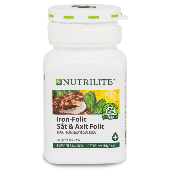 Tp Bvsk Nutrilite Sắt Và Axit Folic (hỗ Trợ Tạo Máu, Giảm Nguy Cơ Thiếu Máu)